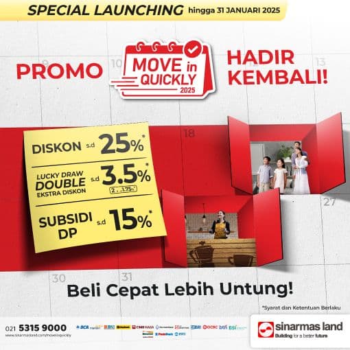 Move in Quickly Hadir Kembali, Keuntungan untuk Miliki Properti!
