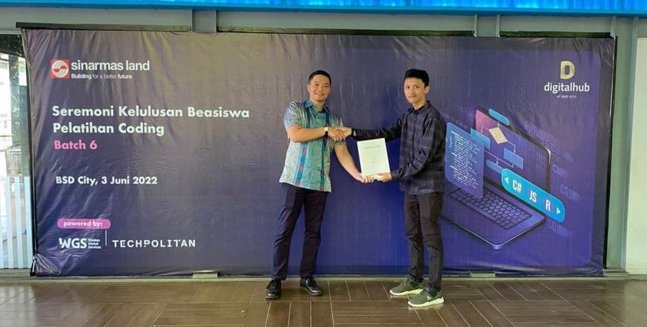 Peserta Pelatihan Coding Digital Hub Lulus dari Techpolitan BSD City