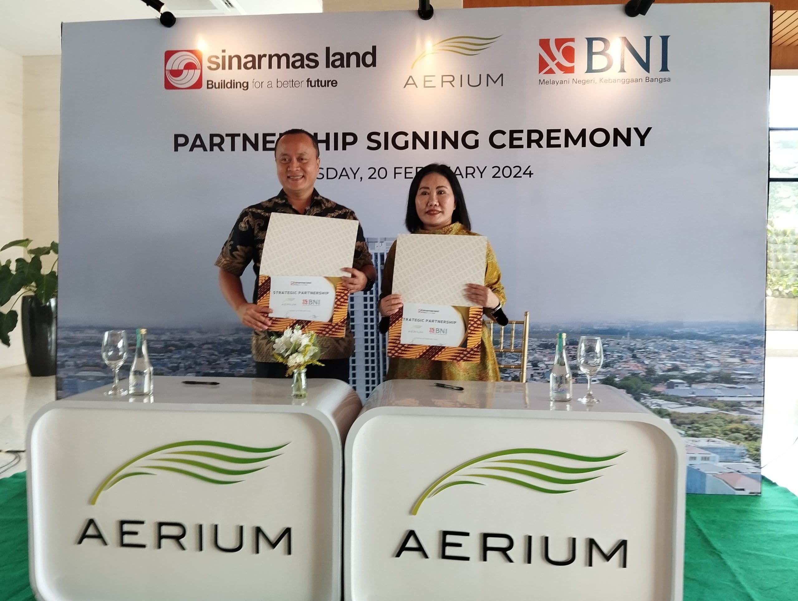 Sinar Mas Land dan BNI Mudahkan Konsumen Miliki Aerium Residence